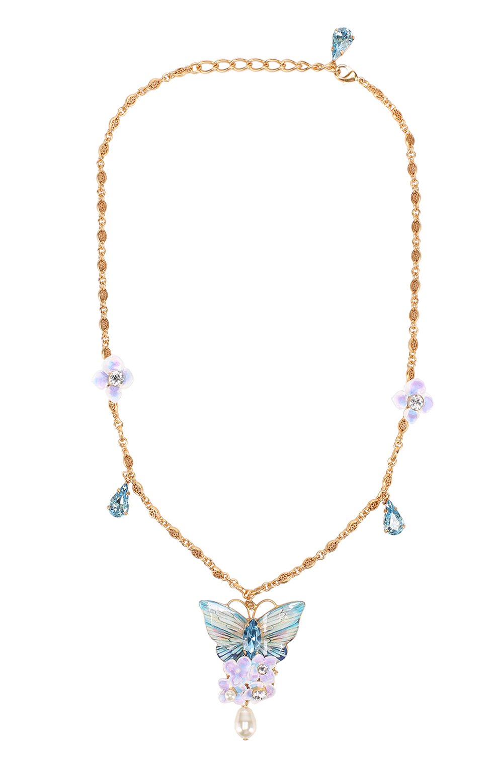 Колье с подвеской и отделкой из кристаллов Swarovski | Фото №1