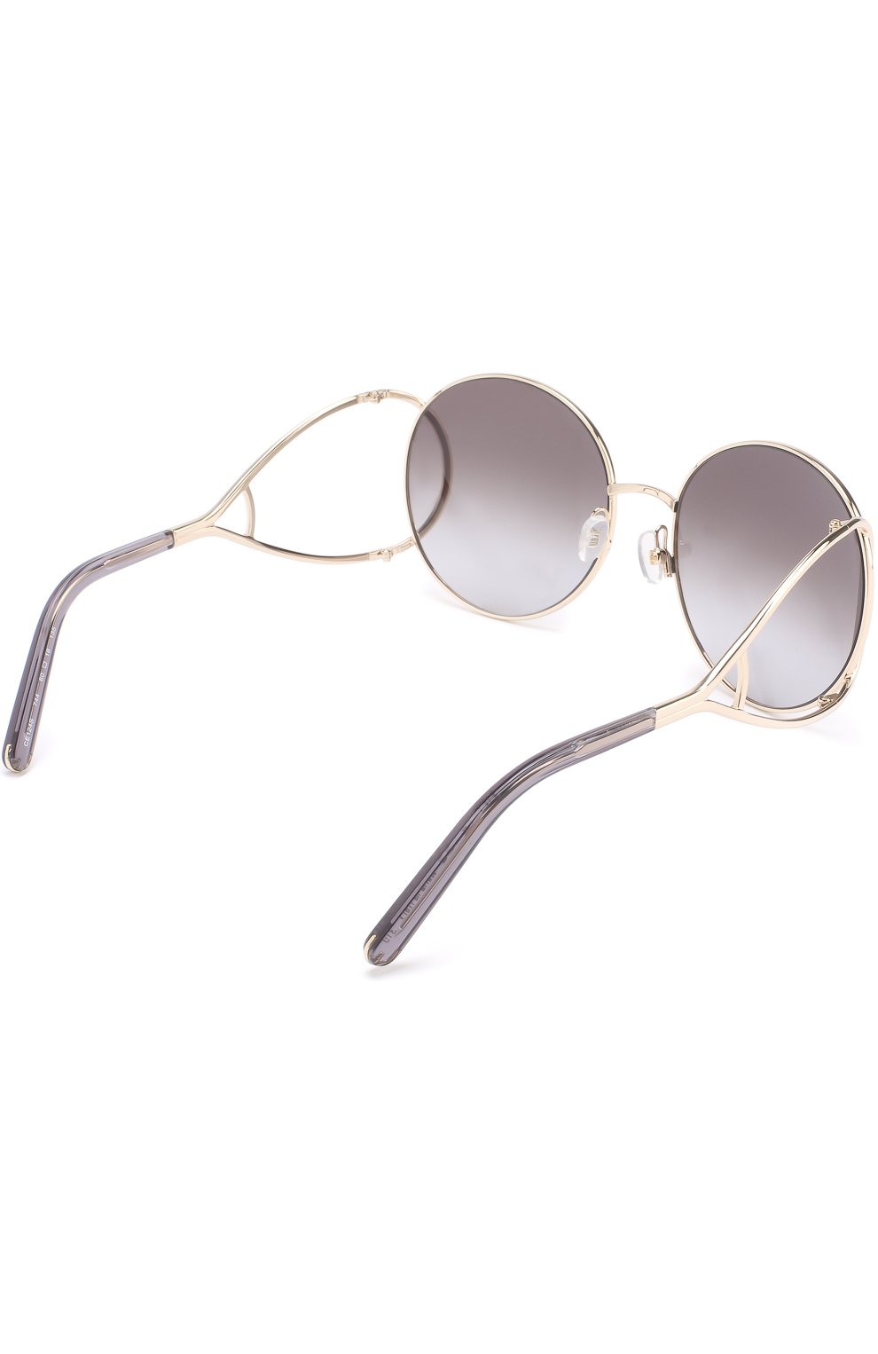 Женские солнцезащитные очки CHLOÉ серого цвета, арт. 124S-744 | Фото 4 (Региональные ограничения белый список (Axapta Mercury): RU; Тип очков: С/з)