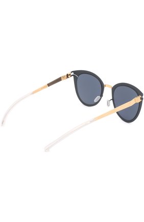 Женские солнцезащитные очки MYKITA черного цвета по цене 29450 руб., арт. PRISCILLA/G0LD/INDIG0/BRILLIANTBLUE | Фото 4 Женские солнцезащитные очки MYKITA черного цвета, арт. PRISCILLA/G0LD/INDIG0/BRILLIANTBLUE | Фото 4