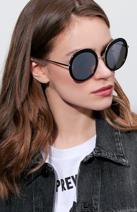 Женские солнцезащитные очки SUNDAY SOMEWHERE черного цвета по цене 28690 руб., арт. ABELLA-BLK | Фото 2 Женские солнцезащитные очки SUNDAY SOMEWHERE черного цвета, арт. ABELLA-BLK | Фото 2