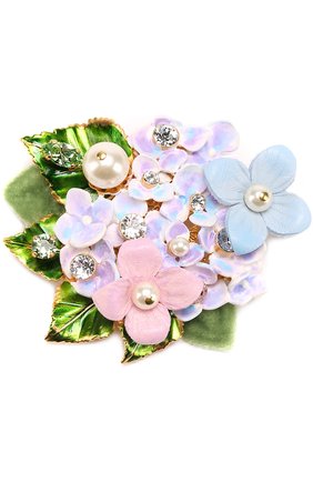 Женская золотая брошь с цветочным декором и кристаллами swarovski Dolce & Gabbana, арт. 0136/WPJ6F6/W1111 купить в ЦУМ | Фото №1 Брошь с цветочным декором и кристаллами Swarovski Dolce & Gabbana золотая | Фото №1