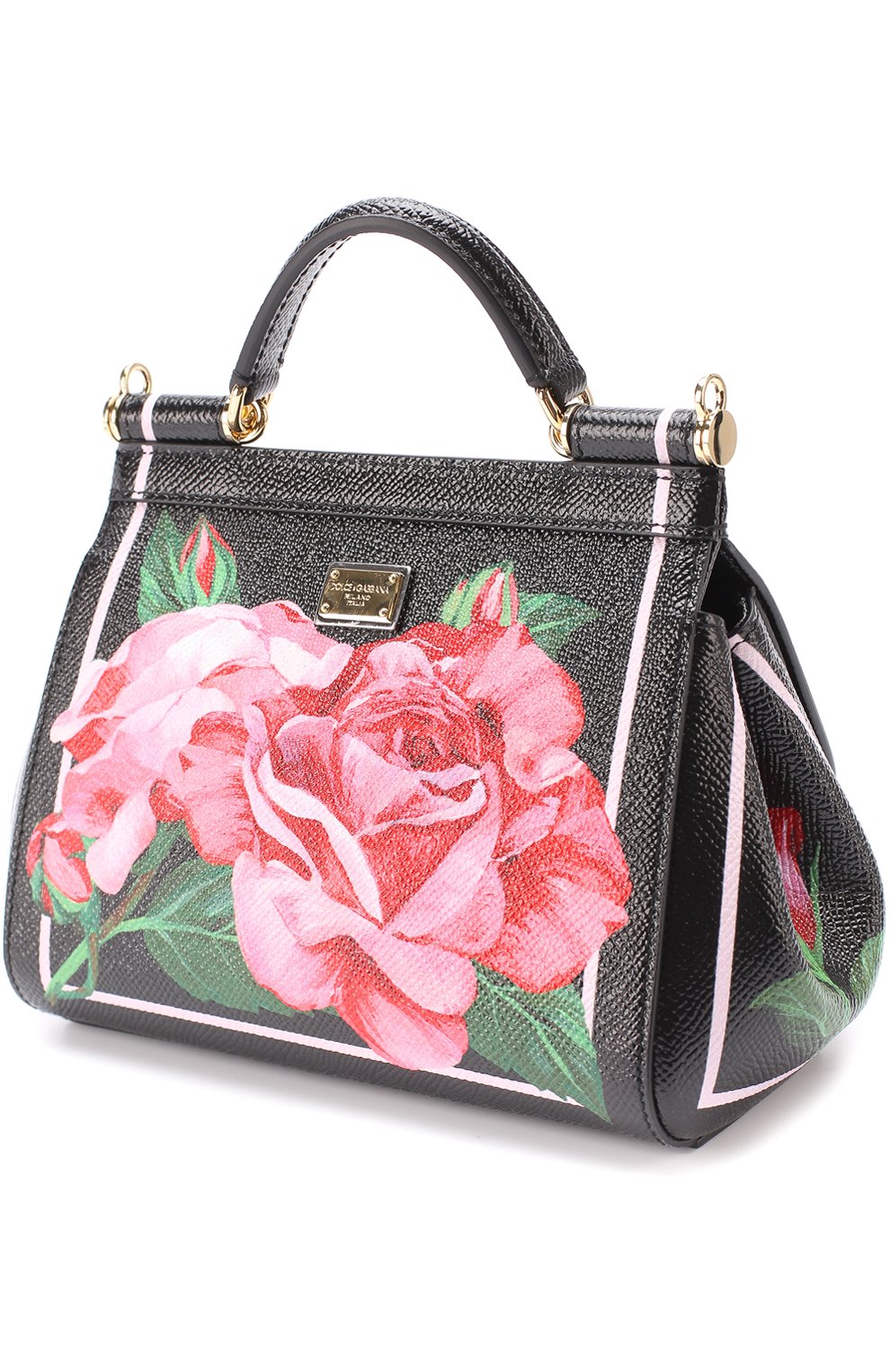 Женская сумка sicily micro с принтом DOLCE & GABBANA розовая цвета, арт. 0116/BB6271/AC826 купить в ЦУМ | Фото №3 Сумка Sicily micro с принтом Dolce & Gabbana розовая цвета | Фото №3