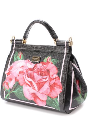 Женская сумка sicily micro с принтом DOLCE & GABBANA розовая цвета, арт. 0116/BB6271/AC826 купить в ЦУМ | Фото №3 Сумка Sicily micro с принтом Dolce & Gabbana розовая цвета | Фото №3