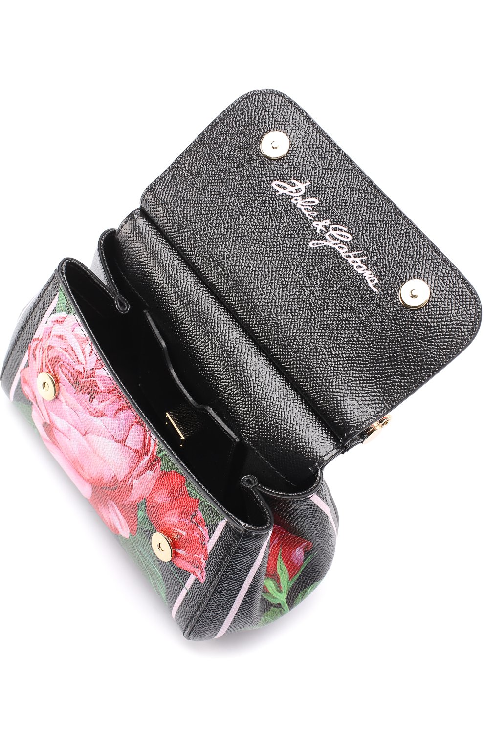 Женская сумка sicily micro с принтом DOLCE & GABBANA розовая цвета, арт. 0116/BB6271/AC826 купить в ЦУМ | Фото №4 Сумка Sicily micro с принтом Dolce & Gabbana розовая цвета | Фото №4