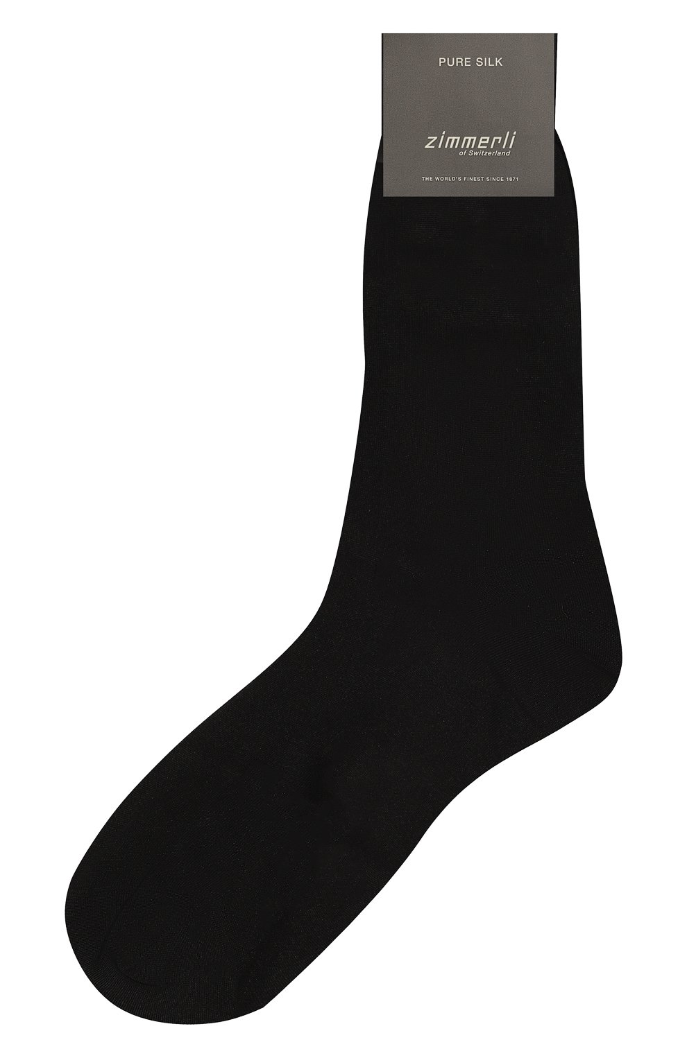 Мужские шелковые носки ZIMMERLI черного цвета, арт. 2561 | Фото 1 (Материал внешний: Шелк; Кросс-КТ: бельё; Статус проверки: Проверено, Проверена категория)