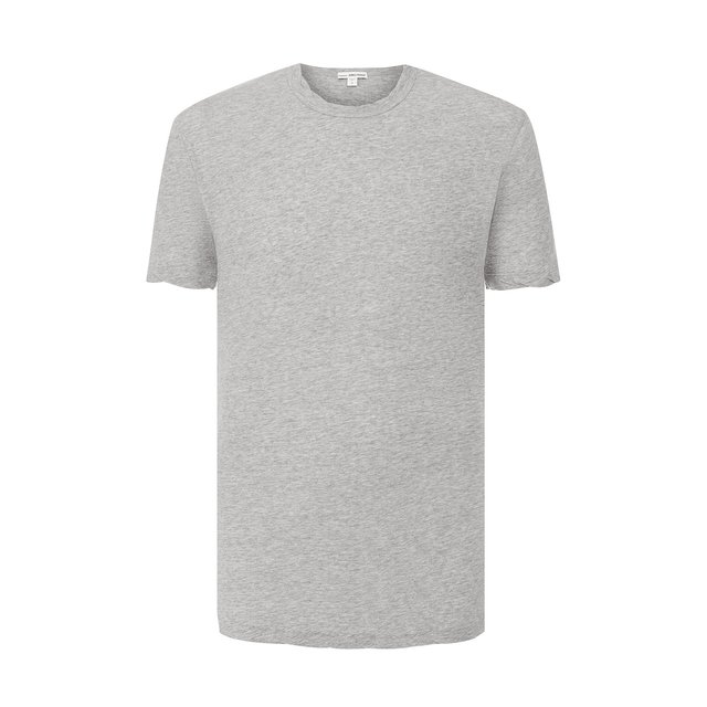 Хлопковая футболка James Perse серого цвета