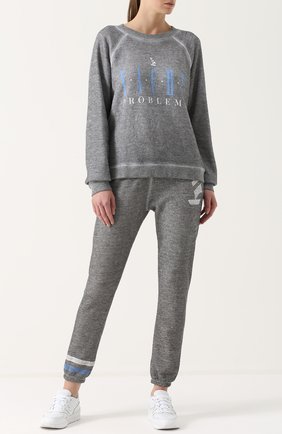 Женские серые джоггеры с контрастным принтом Wildfox, арт. WHB61711R купить в ЦУМ | Фото №1 Джоггеры с контрастным принтом Wildfox серые | Фото №1