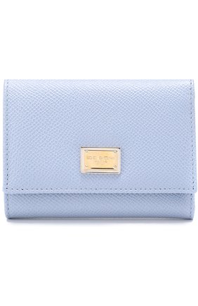 Кожаный кошелек Dolce & Gabbana, светло-голубого цвета, арт. 0116/BI0770/A1001 в ЦУМ | Фото №1 Кожаный кошелек Dolce & Gabbana светло-голубого цвета | Фото №1