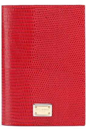 Кожаная обложка для документов Dolce & Gabbana, красного цвета, арт. 0116/BI2215/A1095 в ЦУМ | Фото №1 Кожаная обложка для документов Dolce & Gabbana красного цвета | Фото №1