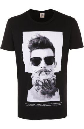 Мужская черная хлопковая футболка с принтом Diego Venturino, арт. SS17-DV TS 0SF купить в ЦУМ | Фото №1 Хлопковая футболка с принтом Diego Venturino черная | Фото №1
