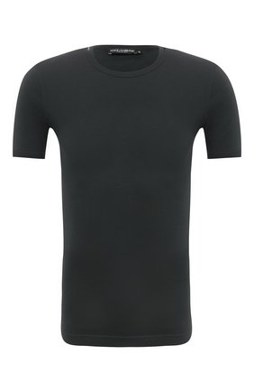 Мужская хлопковая футболка DOLCE & GABBANA зеленого цвета по цене 23650 руб., арт. 0101/G8HI7T/FU7EQ | Фото 1 Мужская хлопковая футболка DOLCE & GABBANA зеленого цвета, арт. 0101/G8HI7T/FU7EQ | Фото 1 (Длина (для топов): Стандартные; Рукава: Короткие; Материал внешний: Хлопок; Принт: Без принта; Стили: Кэжуэл)