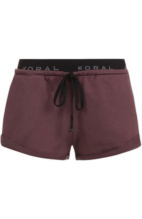 Спортивные мини-шорты Koral, бордового цвета, арт. A2219F20 в ЦУМ | Фото №1 Спортивные мини-шорты Koral бордового цвета | Фото №1