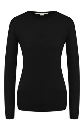 Женский шерстяной пуловер STELLA MCCARTNEY черного цвета по цене 51500 руб., арт. 322182/S1735 | Фото 1 Женский шерстяной пуловер STELLA MCCARTNEY черного цвета, арт. 322182/S1735 | Фото 1