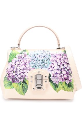 Женская сумка lucia medium с принтом DOLCE & GABBANA кремовая цвета, арт. 0116/BB6312/AI386 купить в ЦУМ | Фото №6 Сумка Lucia medium с принтом Dolce & Gabbana кремовая цвета | Фото №6