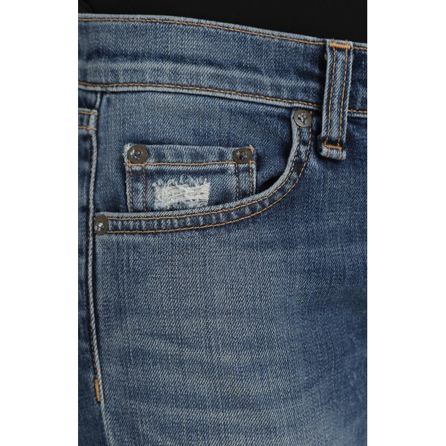 фото Укороченные джинсы с потертостями rag&bone