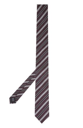 Шелковый галстук в полоску Dolce & Gabbana, бордового цвета, арт. 0135/GT149E/G0JEX в ЦУМ | Фото №2 Шелковый галстук в полоску Dolce & Gabbana бордового цвета | Фото №2