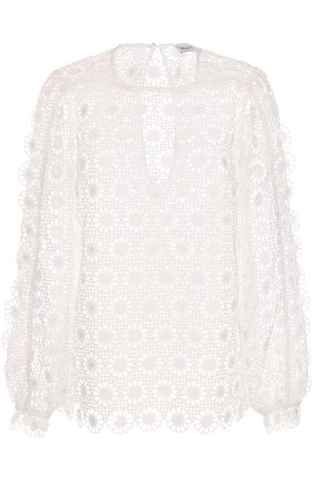 Женский белый кружевной топ с длинным рукавом Alice McCall, арт. AMT21145 купить в ЦУМ | Фото №1 Кружевной топ с длинным рукавом Alice McCall белый | Фото №1