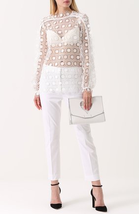 Женский белый кружевной топ с длинным рукавом Alice McCall, арт. AMT21145 купить в ЦУМ | Фото №1 Кружевной топ с длинным рукавом Alice McCall белый | Фото №1