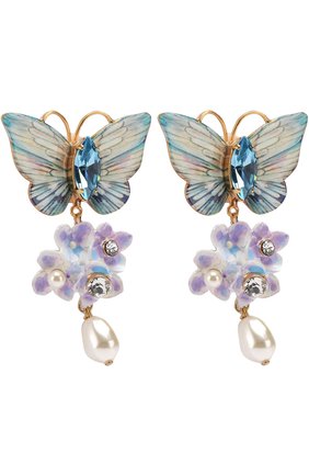 Женские разноцветные серьги-клипсы с декором и кристаллами swarovski Dolce & Gabbana, арт. 0136/WEJ6F2/W1111 купить в ЦУМ | Фото №2 Серьги-клипсы с декором и кристаллами Swarovski Dolce & Gabbana разноцветные | Фото №2
