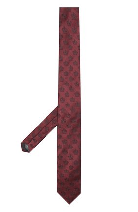 Шелковый галстук с узором Dolce & Gabbana, бордового цвета, арт. 0135/GT149E/G0JFJ в ЦУМ | Фото №2 Шелковый галстук с узором Dolce & Gabbana бордового цвета | Фото №2