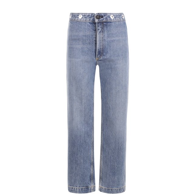 фото Укороченные джинсы прямого кроя с потертостями rag&bone