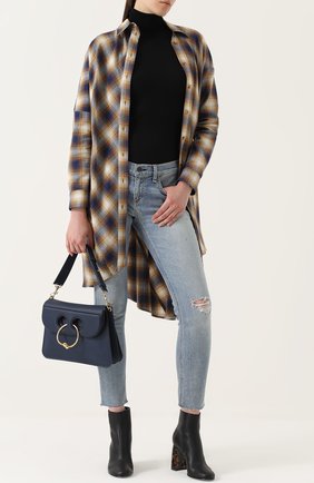 Женские голубые укороченные джинсы-скинни с потертостями Rag&Bone, арт. W2592K510T0R купить в ЦУМ | Фото №1 Укороченные джинсы-скинни с потертостями Rag&Bone голубые | Фото №1
