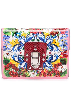 Женская сумка lucia с принтом DOLCE & GABBANA разноцветная цвета, арт. 0116/BB6363/AM146 купить в ЦУМ | Фото №1 Сумка Lucia с принтом Dolce & Gabbana разноцветная цвета | Фото №1