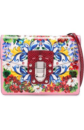 Женская сумка lucia с принтом DOLCE & GABBANA разноцветная цвета, арт. 0116/BB6363/AM146 купить в ЦУМ | Фото №5 Сумка Lucia с принтом Dolce & Gabbana разноцветная цвета | Фото №5
