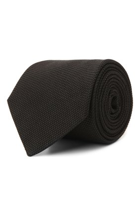 Мужской шелковый галстук LANVIN черного цвета по цене 10850 руб., арт. 1207/TIE | Фото 1 Мужской шелковый галстук LANVIN черного цвета, арт. 1207/TIE | Фото 1