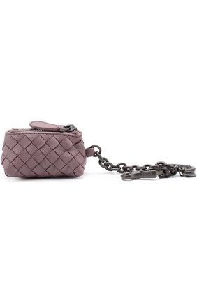 Женский кожаный брелок на молнии с плетением intrecciato BOTTEGA VENETA лилового цвета по цене 31650 руб., арт. 474567/V001N | Фото 1 Женский кожаный брелок на молнии с плетением intrecciato BOTTEGA VENETA лилового цвета, арт. 474567/V001N | Фото 1