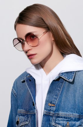 Женские солнцезащитные очки MARC JACOBS (THE) золотого цвета по цене 15550 руб., арт. MARC 11 TXA | Фото 2 Женские солнцезащитные очки MARC JACOBS (THE) золотого цвета, арт. MARC 11 TXA | Фото 2