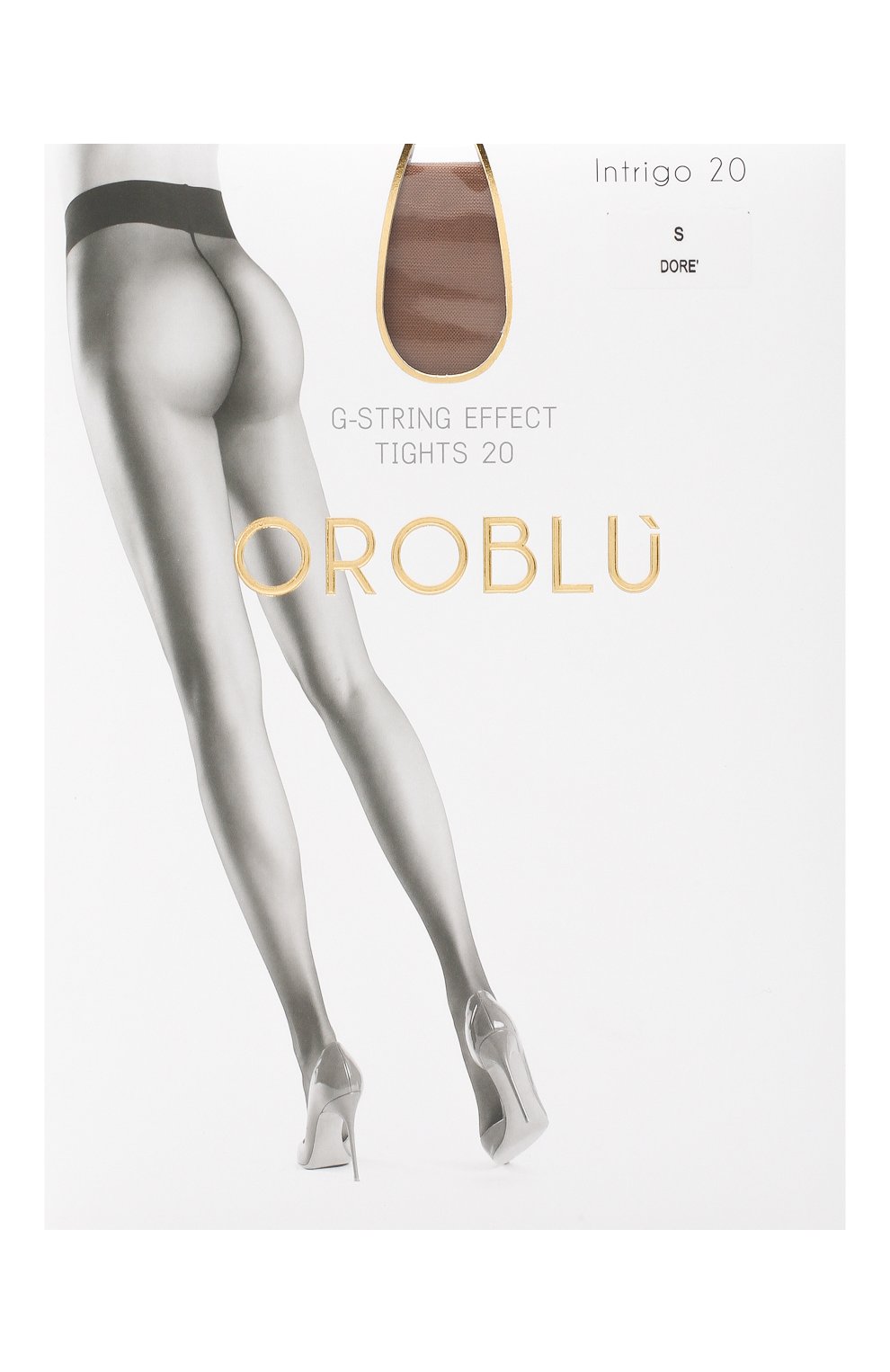 Женские капроновые колготки OROBLU бежевого цвета, арт. V0BC01019 | Фото 1