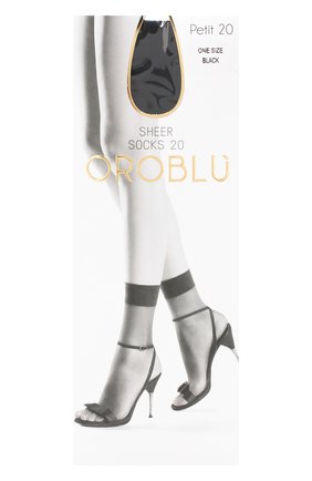 Женские капроновые носки OROBLU черного цвета по цене 459 руб., арт. V0BC01035 | Фото 1 Женские капроновые носки OROBLU черного цвета, арт. V0BC01035 | Фото 1