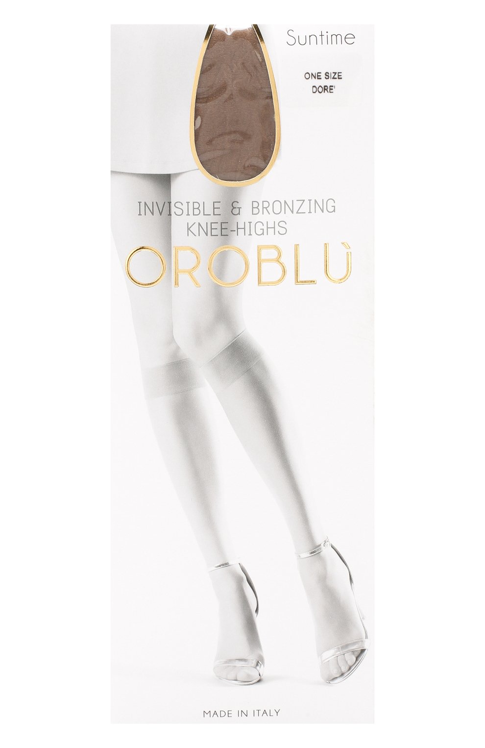 Женские капроновые гольфы OROBLU бежевого цвета, арт. V0BC01060 | Фото 1