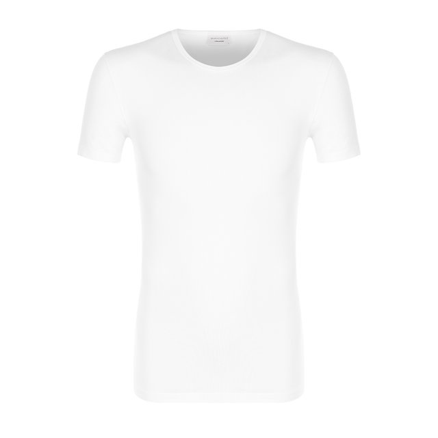 фото Хлопковая футболка с круглым вырезом perofil