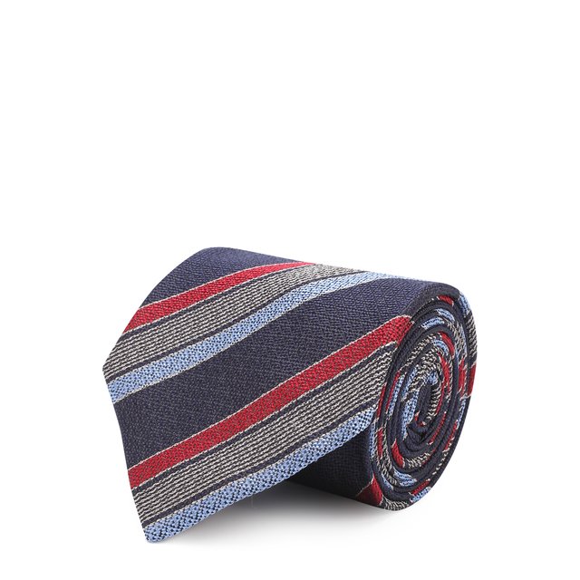 фото Шелковый галстук в полоску brioni