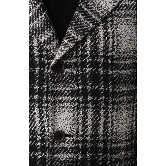 фото Однобортное пальто из смеси шерсти и кашемира с шелком kiton