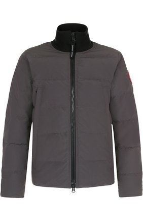 Мужская темно-серая стеганый пуховик на молнии woolford Canada Goose, арт. 3807M купить в ЦУМ | Фото №1 Стеганый пуховик на молнии Woolford Canada Goose темно-серая | Фото №1