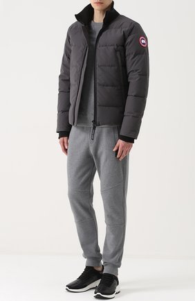 Мужская темно-серая стеганый пуховик на молнии woolford Canada Goose, арт. 3807M купить в ЦУМ | Фото №1 Стеганый пуховик на молнии Woolford Canada Goose темно-серая | Фото №1