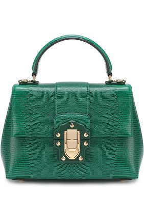 Женская сумка lucia из тисненой кожи DOLCE & GABBANA зеленая цвета, арт. 0116/BB6312/A1095 купить в ЦУМ | Фото №1 Сумка Lucia из тисненой кожи Dolce & Gabbana зеленая цвета | Фото №1