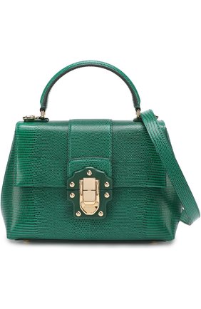 Женская сумка lucia из тисненой кожи DOLCE & GABBANA зеленая цвета, арт. 0116/BB6312/A1095 купить в ЦУМ | Фото №6 Сумка Lucia из тисненой кожи Dolce & Gabbana зеленая цвета | Фото №6
