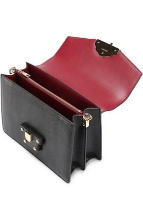 Женская сумка lucia из тисненой кожи DOLCE & GABBANA черная цвета, арт. 0116/BB6350/A1095 купить в ЦУМ | Фото №4 Сумка Lucia из тисненой кожи Dolce & Gabbana черная цвета | Фото №4