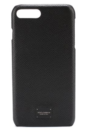 Мужской кожаный чехол для iphone 7 plus DOLCE & GABBANA черного цвета по цене 15550 руб., арт. 0115/BP2264/AI359 | Фото 1 Мужской кожаный чехол для iphone 7 plus DOLCE & GABBANA черного цвета, арт. 0115/BP2264/AI359 | Фото 1