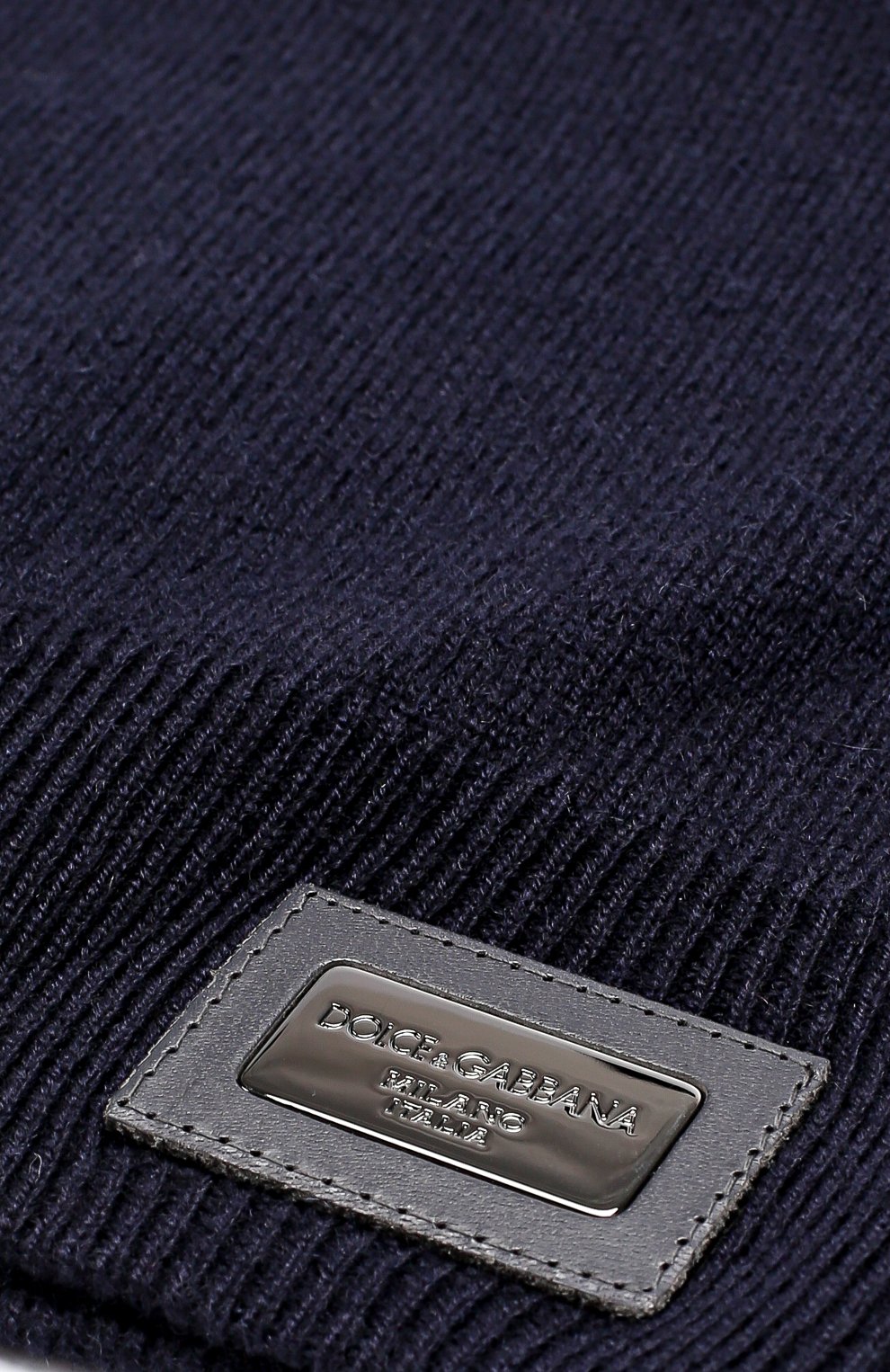 Кашемировая шапка бини Dolce & Gabbana, синего цвета, арт. 0135/GRH04K/F84BC в ЦУМ | Фото №3 Кашемировая шапка бини Dolce & Gabbana синего цвета | Фото №3