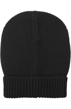 Шерстяная вязаная шапка Dolce & Gabbana, черного цвета, арт. 0135/GRH03K/F85K3 в ЦУМ | Фото №2 Шерстяная вязаная шапка Dolce & Gabbana черного цвета | Фото №2