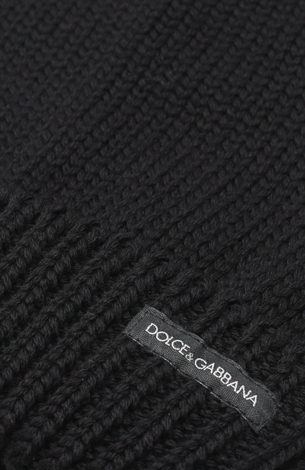 Шерстяная вязаная шапка Dolce & Gabbana, черного цвета, арт. 0135/GRH03K/F85K3 в ЦУМ | Фото №3 Шерстяная вязаная шапка Dolce & Gabbana черного цвета | Фото №3