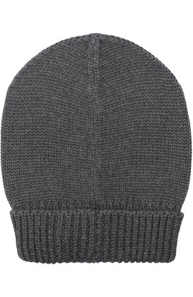 Шерстяная вязаная шапка Dolce & Gabbana, серого цвета, арт. 0135/GRH03K/F85K3 в ЦУМ | Фото №2 Шерстяная вязаная шапка Dolce & Gabbana серого цвета | Фото №2