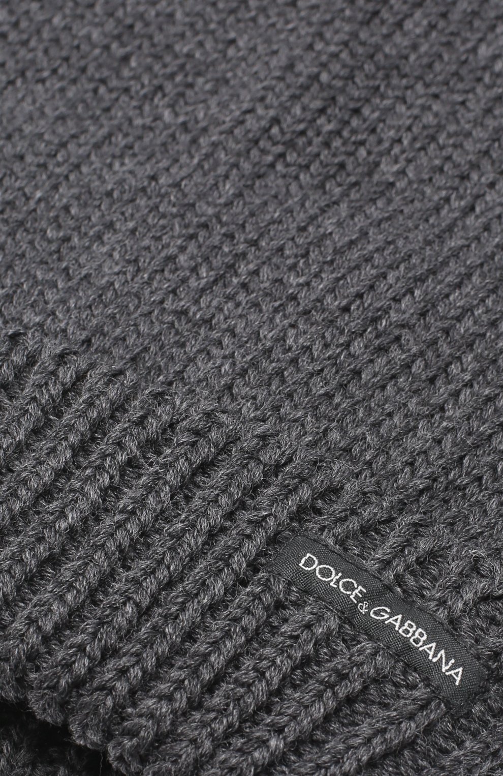 Шерстяная вязаная шапка Dolce & Gabbana, серого цвета, арт. 0135/GRH03K/F85K3 в ЦУМ | Фото №3 Шерстяная вязаная шапка Dolce & Gabbana серого цвета | Фото №3