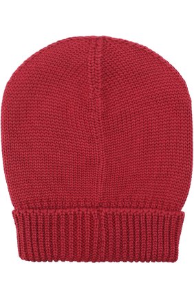 Шерстяная вязаная шапка Dolce & Gabbana, бордового цвета, арт. 0135/GRH03K/F85K3 в ЦУМ | Фото №2 Шерстяная вязаная шапка Dolce & Gabbana бордового цвета | Фото №2