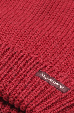 Шерстяная вязаная шапка Dolce & Gabbana, бордового цвета, арт. 0135/GRH03K/F85K3 в ЦУМ | Фото №3 Шерстяная вязаная шапка Dolce & Gabbana бордового цвета | Фото №3
